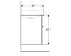 Купить  Тумба для двойной раковины Geberit 500356001 Smyle Square 118.4 см белый 500.356.00.1 в Киеве vannaja.kiev.ua
