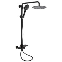 качественные душевые стойки Qtap QTSL57103ONC Sloup 57103ONC Душевая система, хром высота 880-1200 мм