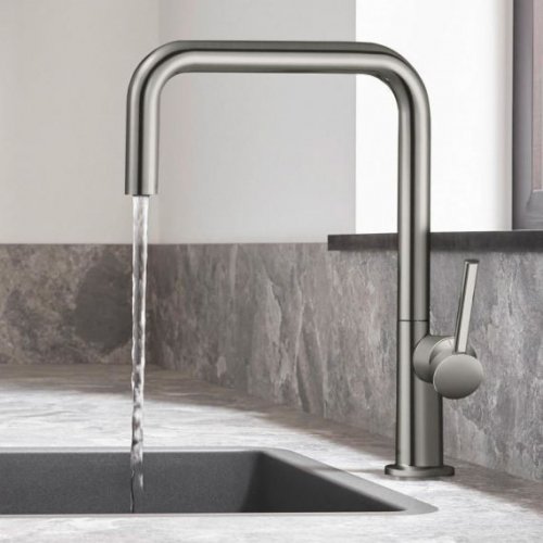 Купить 72806800 Смеситель для кухни Hansgrohe Talis M54 сталь однорычажный высокий с поворотным изливом купить в Киеве vannaja.kiev.ua