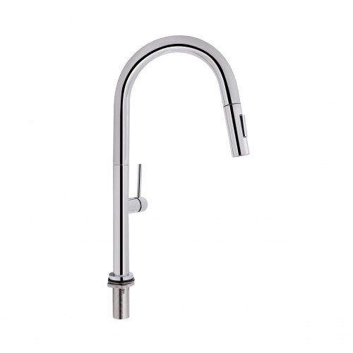 Смеситель для кухни Qtap Lenicka 9138103UC с выдвижным изливом Купить Смеситель для кухни Qtap Lenicka 9138103UC с выдвижным изливом в Киеве vannaja.kiev.ua