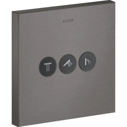 Запорно-переключающий вентиль Axor ShowerSelect Sguare на 3 функции, Brushed Black Chrome (36717340) Купить Запорно-переключающий вентиль Axor ShowerSelect Sguare на 3 функции, Brushed Black Chrome (36717340) в Киеве vannaja.kiev.ua