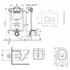 Набор Qtap инсталляция 3 в 1 Nest QT0133M425 с панелью смыва круглой QT0111M11V1146MB + унитаз с сиденьем Swan QT16335178W Купить Набор Qtap инсталляция 3 в 1 Nest QT0133M425 с панелью смыва круглой QT0111M11V1146MB + унитаз с сиденьем Swan QT16335178W в Киеве vannaja.kiev.ua