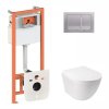 Купить Набор Qtap инсталляция 3 в 1 Nest QT0133M425 с панелью смыва квадратной QT0111M06029SAT + унитаз с сиденьем Jay QT07335176W в Киеве vannaja.kiev.ua