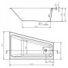 S301-230 Ванна асимметричная Cersanit Crea 160 x 100 правая акриловая белый + ножки Купить S301-230 Ванна асимметричная Cersanit Crea 160 x 100 правая акриловая белый + ножки в Киеве vannaja.kiev.ua