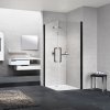 Купить Душевая кабина угловая Novellini Young 2G 2-дверная 90 x 90 стекло Clear профиль черный матовый Y22G89L-1H_Y22G89L-1H купить в Киеве vannaja.kiev.ua