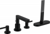Купити Hansgrohe 76444670 Змішувач на борт ванни Finoris чорний матовий на 4 отвори двоважільний в Києві в Києві vannaja.kiev.ua