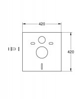 Инсталляция биде GROHE 38553 RAPID SL 38553001 грое рапид сл скрытого монтажа