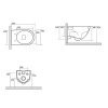 Купить Kerasan 371401 + 379101 Aquatech Унитаз подвесной безободковый 55х36.5см с сиденьем микролифт quick-release 3714 01, 3791 01 в Киеве vannaja.kiev.ua