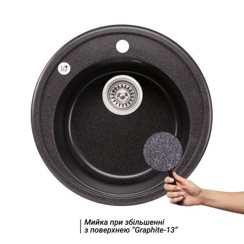 Купить Кухонная мойка Lidz D510/200 GRF-13 (LIDZGRF13D510200) в Киеве vannaja.kiev.ua
