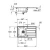 Купить Кухонная мойка Grohe Sink K200 31552SD1 в Киеве vannaja.kiev.ua
