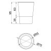 Купити Склянка Lidz Oreo 0211 LDORE0211GCR37454 Frost в Києві vannaja.kiev.ua