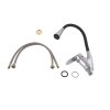Купить гибкий кран на кухню смеситель черный Lidz Tani 007F3 LDTAN007F3BCR37649 Black/Chrome 2 Режима распылителя в Киеве vannaja.kiev.ua