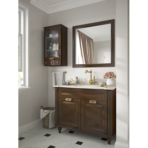 Купить Devit 377852 Primavera 1 110 * 60 см Напольная Тумба в Ванную под Столешницу и Раковину Цвет Темный орех в Киеве vannaja.kiev.ua