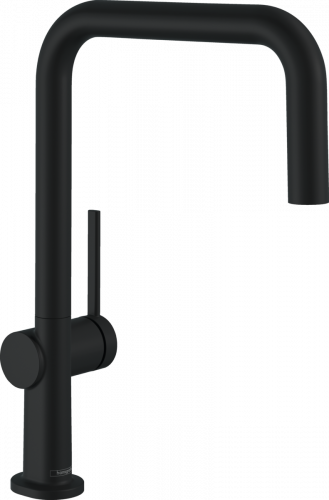 Купить Стильный латунный 72806670 Смеситель для кухни Hansgrohe Talis M54 черный матовый высокий однорычажный в Киеве vannaja.kiev.ua