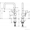 Купить 72806800 Смеситель для кухни Hansgrohe Talis M54 сталь однорычажный высокий с поворотным изливом купить в Киеве vannaja.kiev.ua
