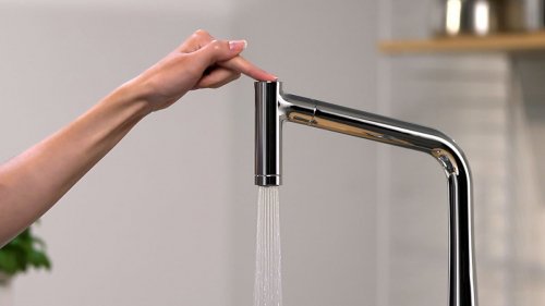 Смеситель для кухни Hansgrohe 14820800 Metris 14820800 с выдвижным изливом с поворотным изливом Купить Смеситель для кухни Hansgrohe 14820800 Metris 14820800 с выдвижным изливом с поворотным изливом в Киеве vannaja.kiev.ua