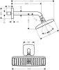 Купить Верхний душ Hansgrohe Raindance E 240 Air 1jet EcoSmart (27375000) 9л/мин с держателем 1jet, хром в Киеве vannaja.kiev.ua