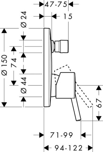 Смеситель Hansgrohe Talis S (32477000) Купить Смеситель Hansgrohe Talis S (32477000) в Киеве vannaja.kiev.ua