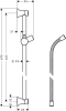 Душовий набір Hansgrohe Unica'Classic 0.65 (27617820) Купити Душовий набір Hansgrohe Unica'Classic 0.65 (27617820) в Києві vannaja.kiev.ua