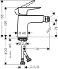 Смеситель для биде Hansgrohe Talis E (71721000) Купить Смеситель для биде Hansgrohe Talis E (71721000) в Киеве vannaja.kiev.ua