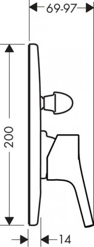 Смеситель Hansgrohe Talis S (72407000) Купить Смеситель Hansgrohe Talis S (72407000) в Киеве vannaja.kiev.ua