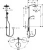 Купить Душевая стойка Hansgrohe Croma Select 280 Air 1jet Showerpipe Reno (26793000) в Киеве vannaja.kiev.ua