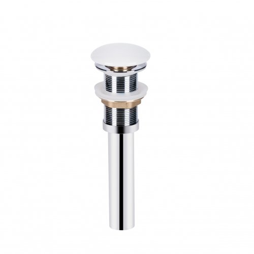 Донный клапан для раковины Qtap PU02 70х70х227.5 белый Pop-up без перелива White Купить Донный клапан для раковины Qtap PU02 70х70х227.5 белый Pop-up без перелива White в Киеве vannaja.kiev.ua
