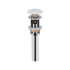 Донный клапан для раковины Qtap PU02O 70х70х227.5 White с переливом Купить Донный клапан для раковины Qtap PU02O 70х70х227.5 White с переливом в Киеве vannaja.kiev.ua
