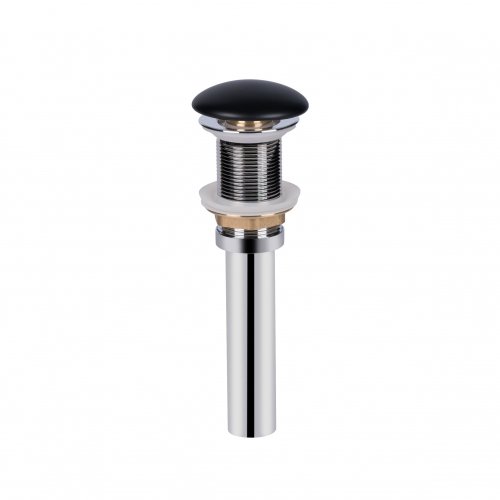 Купить Донный клапан для раковины Qtap PU03 70х70х227.5 Matt black в Киеве vannaja.kiev.ua