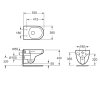 Купити devit 3810825 Simple Підвісний безобідковий унітаз з кришкою soft-close, Vortex Flush (турбо змив), білий глянець в Києві vannaja.kiev.ua