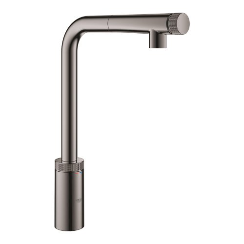 Смеситель для кухни с выдвижным изливом Grohe Minta SmartControl 31613A00 кран цвета графит Купить Смеситель для кухни с выдвижным изливом Grohe Minta SmartControl 31613A00 кран цвета графит в Киеве vannaja.kiev.ua