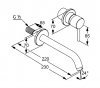 Купити Kludi Bozz змішувач 382450576 + 38243 прихований кран умивальника з прихованою частиною 220 мм в Києві vannaja.kiev.ua