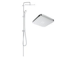 Купить недорого 34793000 + 26694000 Душевая система Grohe Tempesta Cosmopolitan System 250 Cube с термостатическим смесителем Grohe Grohtherm 500