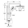 Душевая стойка Grohe 26675 Tempesta Cosmopolitan 26675000 круглые лейки Купить Душевая стойка Grohe 26675 Tempesta Cosmopolitan 26675000 круглые лейки в Киеве vannaja.kiev.ua