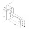 Купити Сенсорний змішувач KLUDI ZENTA 3840005 кран настінний електронний 240 мм для умивальника прихованого монтажу. хром в Києві vannaja.kiev.ua