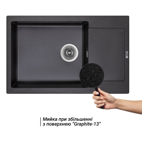 Купить Кухонная мойка Lidz 781x510/200 GRF-13 (LIDZGRF13781510200) в Киеве vannaja.kiev.ua