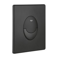 черная матовая Кнопка смыва унитаза Grohe Even 38966KF0 black гроэ эвэн