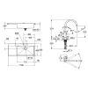 Купить Набор Grohe мойка кухонная K1000 31582SD0 + смеситель Eurosmart Cosmopolitan 32843002 в Киеве vannaja.kiev.ua