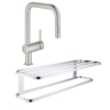 Набор Grohe смеситель для кухни с выдвижным изливом Minta 32322DC2 + полка для полотенец Selection 41066000 Купить Набор Grohe смеситель для кухни с выдвижным изливом Minta 32322DC2 + полка для полотенец Selection 41066000 в Киеве vannaja.kiev.ua