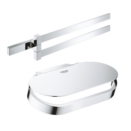 Набор аксессуаров Grohe полотенцедержатель Selection Cube 40768000 + держатель для туалетной бумаги Selection 41069000 Купить Набор аксессуаров Grohe полотенцедержатель Selection Cube 40768000 + держатель для туалетной бумаги Selection 41069000 в Киеве vannaja.kiev.ua