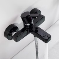 Купить в ванную черный излив со стены Kludi 5250387 Balance