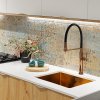 Купити кран на кухню з душем змішувач Ramon Soler KITCHEN з гнучким висувним шлангом, мідь (386801MACU38E304205) в Києві vannaja.kiev.ua