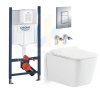 Grohe інсталяція 38732000 + 3040120 devit Унітаз підвісний квадратний Linea безобідковий Clean Pro з сидінням Soft Close білий дюропласт Купити Grohe інсталяція 38732000 + 3040120 devit Унітаз підвісний квадратний Linea безобідковий Clean Pro з сидінням Soft Close білий дюропласт в Києві vannaja.kiev.ua