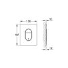 Купить Grohe кнопка смыва купить в Киеве для установки цена Лучшая 38844000 Arena Cosmopolitan 38844 Панель смыва хром в Киеве vannaja.kiev.ua