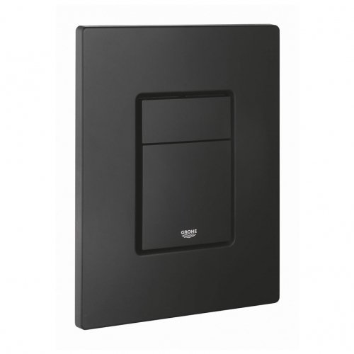 Купить черная матовая Кнопка смыва унитаза Grohe Even 38966KF0 black гроэ эвэн в Киеве vannaja.kiev.ua