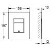 Купить черная матовая Кнопка смыва унитаза Grohe Even 38966KF0 black гроэ эвэн в Киеве vannaja.kiev.ua