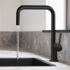 Купить Стильный латунный 72806670 Смеситель для кухни Hansgrohe Talis M54 черный матовый высокий однорычажный в Киеве vannaja.kiev.ua