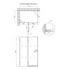 Душевая кабина Qtap Capricorn BLA10128RC6 120x80 см, стекло Clear 6 мм, покрытие CalcLess без поддона Купить Душевая кабина Qtap Capricorn BLA10128RC6 120x80 см, стекло Clear 6 мм, покрытие CalcLess без поддона в Киеве vannaja.kiev.ua