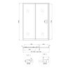 Душевая дверь в нишу Qtap Taurus CRM2013-14.C6 130-140x185 см, стекло Clear 6 мм, покрытие CalcLess TAUCRM201314C6 Купить Душевая дверь в нишу Qtap Taurus CRM2013-14.C6 130-140x185 см, стекло Clear 6 мм, покрытие CalcLess TAUCRM201314C6 в Киеве vannaja.kiev.ua