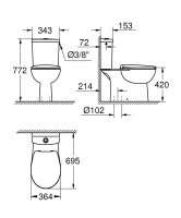 Купить Компакты и Унитазы Напольные GROHE (Германия) недорого в Киеве